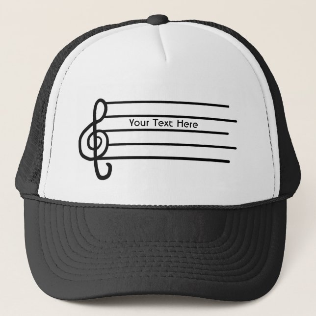 Casquette de musique à clé personnalisable (Devant)