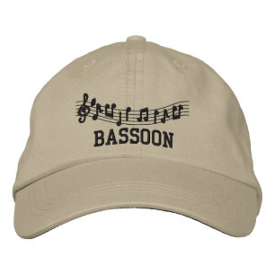 Casquette de musique brodé Bassoon