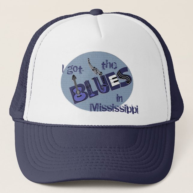 Casquette de musique de bleus (Devant)
