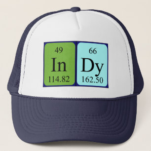 Casquette de nom de table périodique
