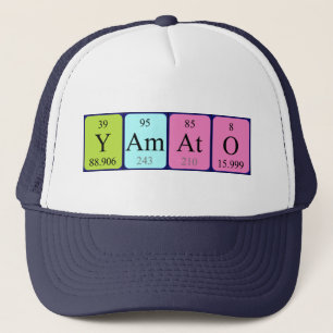 Casquette de nom de table périodique de Yamato