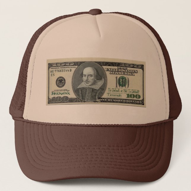 Casquette de note de Shakespeare (Devant)
