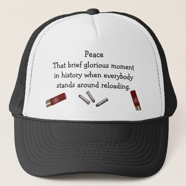 Casquette de paix humoristique (Devant)