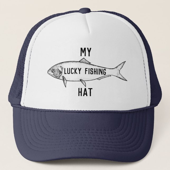 Casquette de pêche chanceux (Devant)