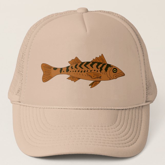 Casquette de perche jaune. (Devant)