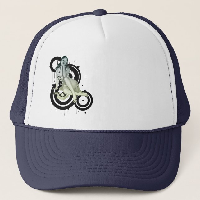 Casquette de pin-up de disc-jockey (Devant)