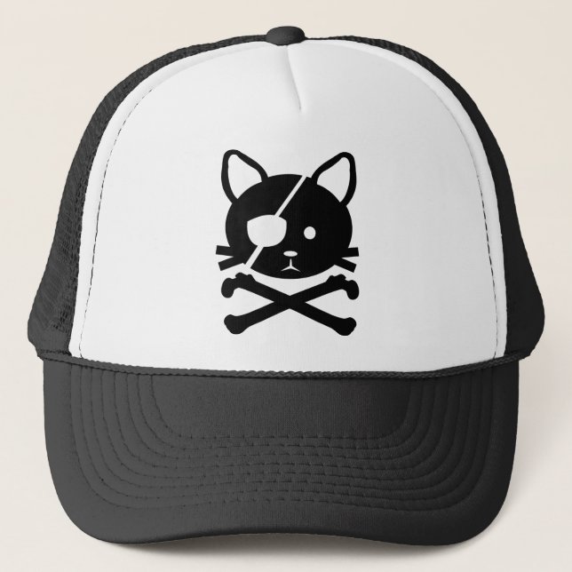 Casquette de pirate de chat (Devant)