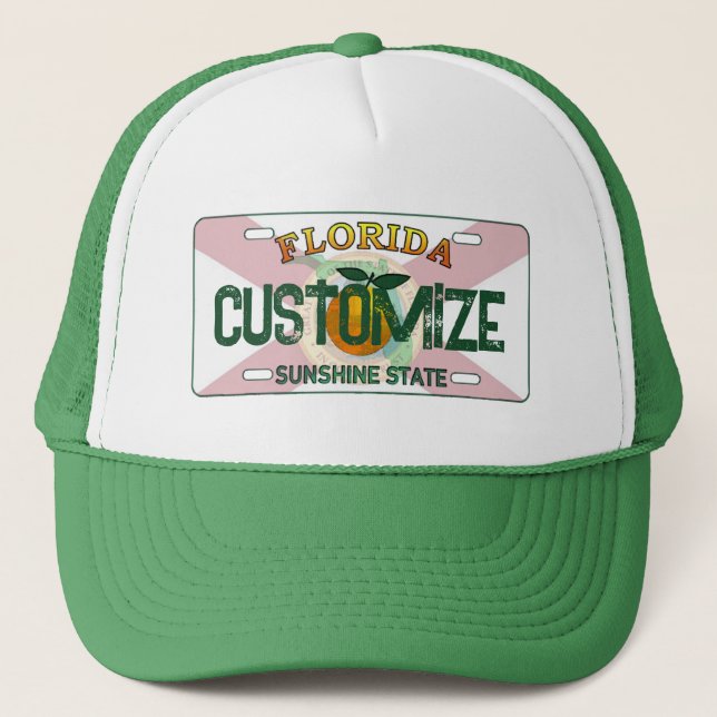 Casquette de plaque d'immatriculation Floride pers (Devant)