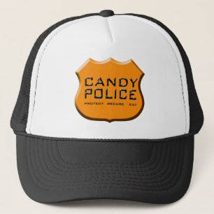 Casquette de police de sucrerie