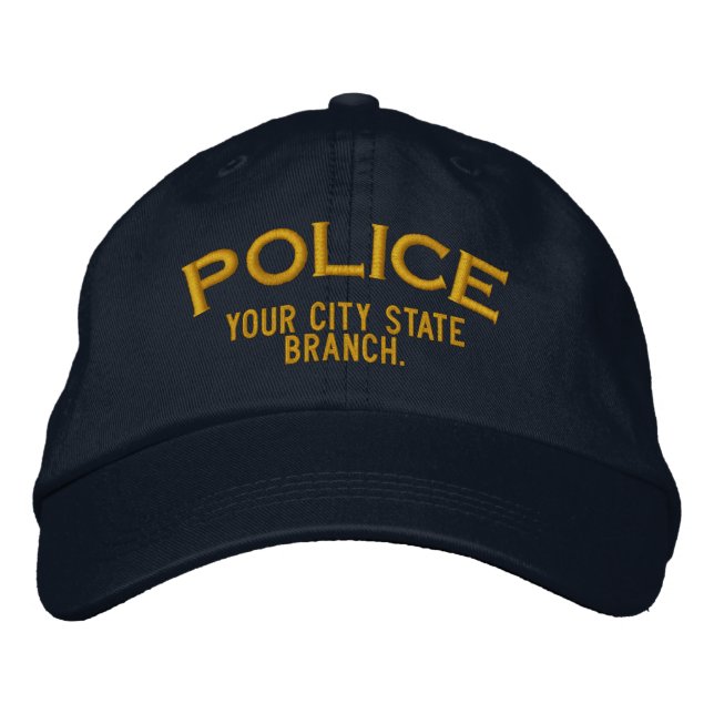 Casquette de police personnalisé (Devant)