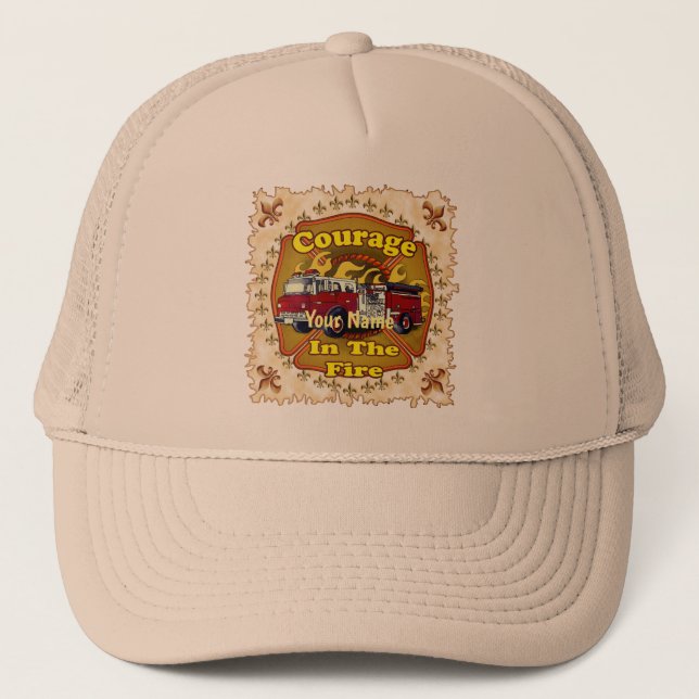 Casquette de pompier Courage Firefighter (Devant)