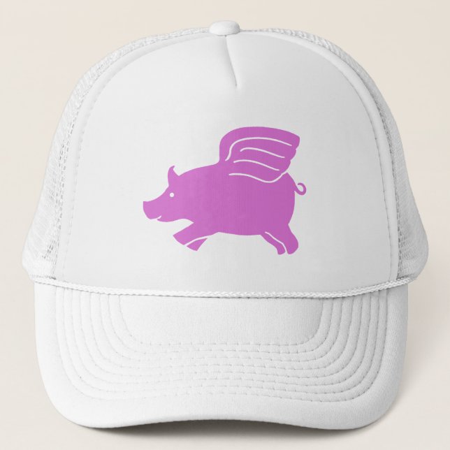 Casquette de porc volant - rose (Devant)