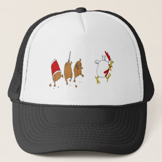 casquette de poulet de zombi