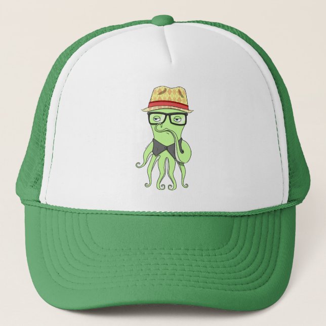Casquette de poulpe de hippie (Devant)