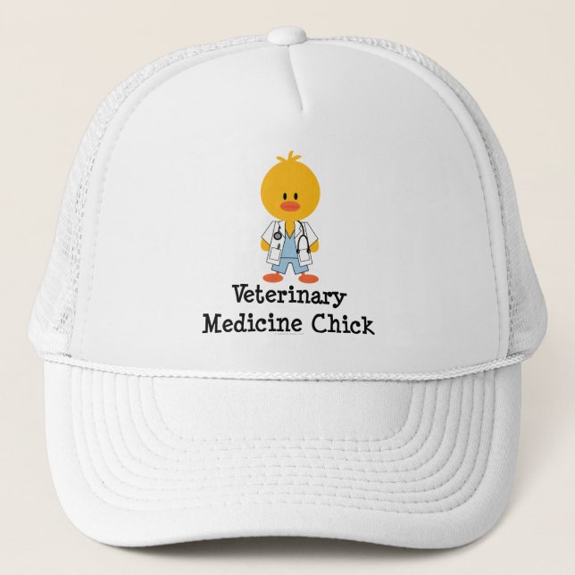 Casquette de poussin de médecine vétérinaire (Devant)