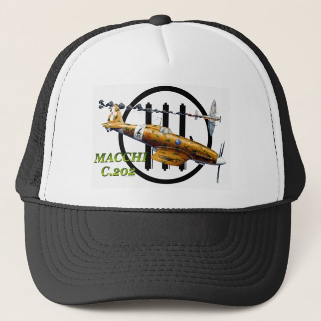 CASQUETTE DE REGIA AERONAUTICA MACCHI 202 FOLGORE (Devant)