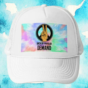 Casquette De Retour sur Demande   Peace Sign Tie-Dye