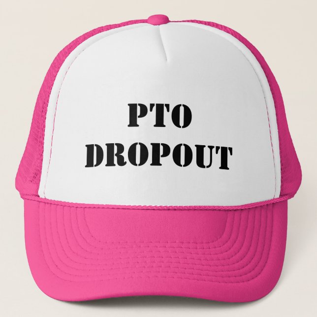 Casquette de rose d'abandon scolaire de PTO (Devant)