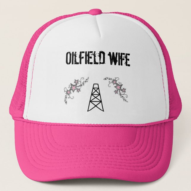 casquette de rose d'épouse de gisement de pétrole (Devant)