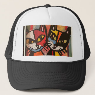 Casquette de routier 2 chats