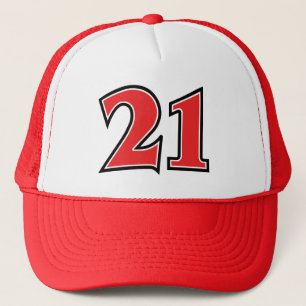 Casquette de routier pour fête d'anniversaire 21 a