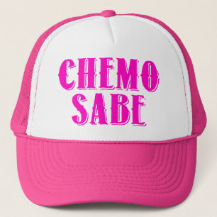 Casquette de Sabe de chimio dans le rose