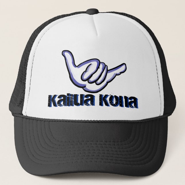 Casquette de shaka noir Kailua Kona (Devant)