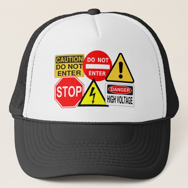 Casquette de signalisation - choisissez la couleur (Devant)