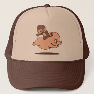 Casquette de singe de bébé (allant à reculons sur