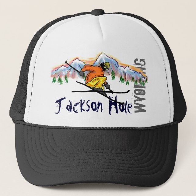 Casquette de ski de Jackson Hole Wyoming (Devant)