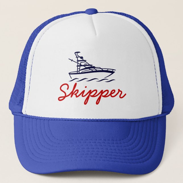 Casquette de skipper | Idée cadeau de retraite pou (Devant)