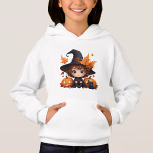 Casquette de sorcière citrouille Chat Halloween