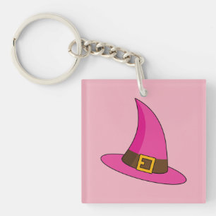 Casquette de sorcière rose