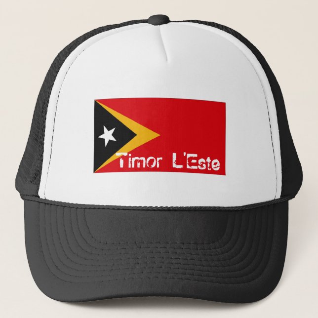 Casquette de souvenir de drapeau du Timor oriental (Devant)