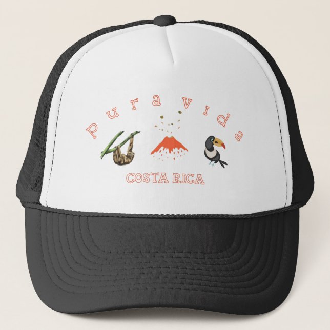 Casquette de souvenir de toucan de volcan de (Devant)