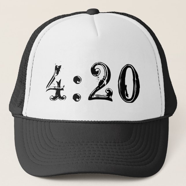 Casquette de style de camionneur de 4h20 très (Devant)
