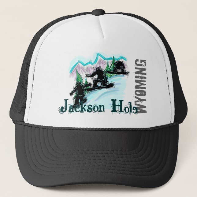 Casquette de surf des neiges de Jackson Hole (Devant)