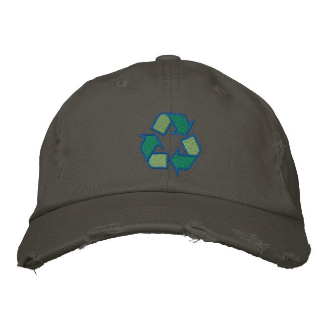 Casquette de symbole de recyclage (Devant)