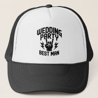 Casquette de témoin de mariage Rocker