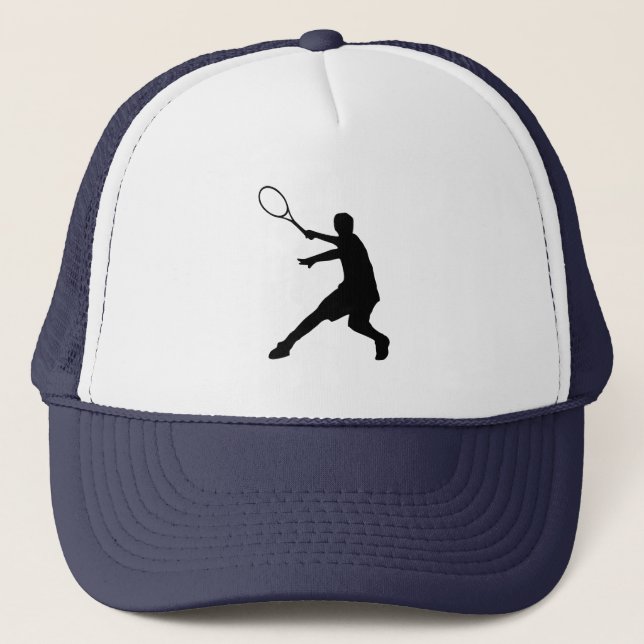 Casquette de tennis avec silhouette du joueur de t (Devant)