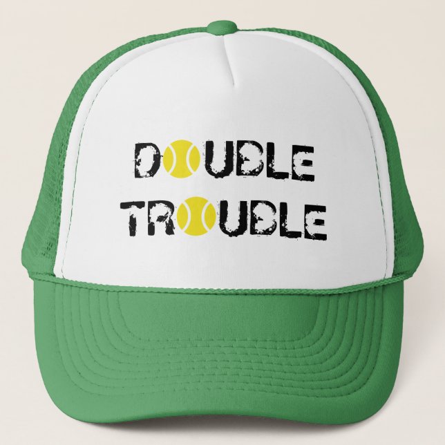 CASQUETTE de tennis DOUBLE TROUBLE pour l'équipe d (Devant)