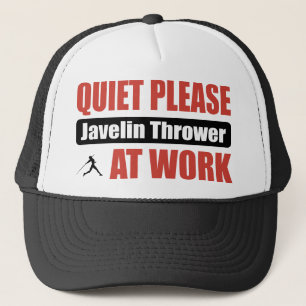Casquette De tranquillité lanceur de javelot svp au travail