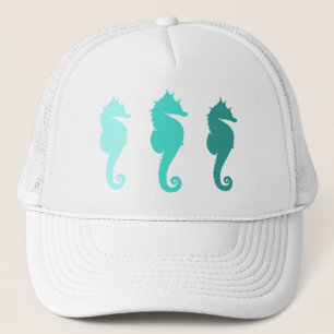 Casquette de troupeau de chevaux de mer Turquoise