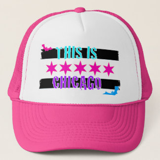 casquette de truker de drapeau de Chicago