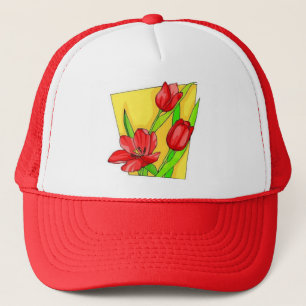 Casquette de tulipes