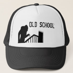 Casquette de vieille école de silhouette de