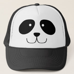 Casquette de visage de panda