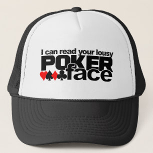 Casquette de visage de poker