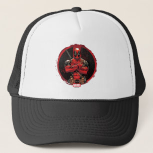 Casquette Deadpool dans le logo Paint Splatter