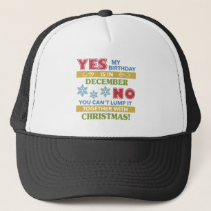 Casquette Décembre Anniversaire Noël Humour
